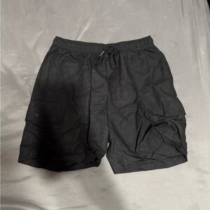 Boohoo Black Men's Cargo Shorts